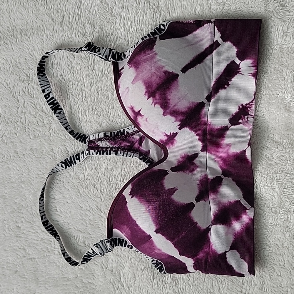 PINK Victoria's Secret Purple Tie-Dye Bra